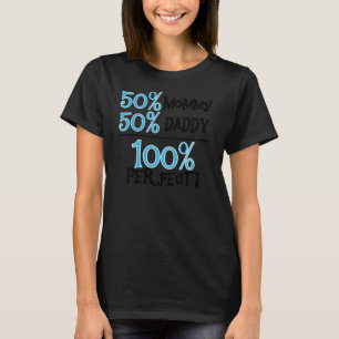 100 percenten van het Perfecte Blauw T-shirt