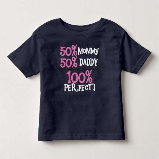 100 percenten van het Perfecte Roze Kinder Shirts (Voorkant)