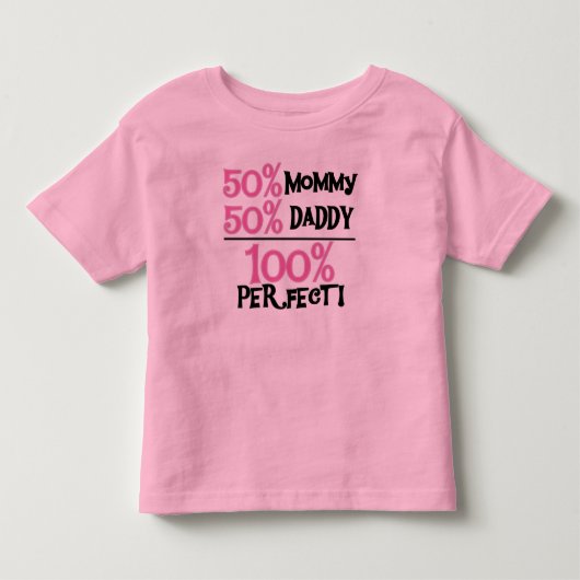 100 % perfect roze kinder shirts (Voorkant)