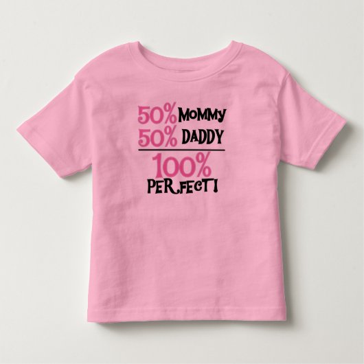 100 % perfect roze kinder shirts (Voorkant)