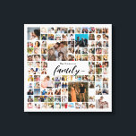 100 Photo Collage Custom Family Pictures Canvas Afdruk<br><div class="desc">Turn your favorite photos into a stunning piece of wall art. This custom photo collage poster is the perfect way to tell your story, capturing a lifetime of memories in one beautiful display. With 100% personalization, you can easily upload your own photos and customize the text, fonts, and colors to...</div>