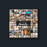 100 Photo Collage Family Portrait Canvas Afdruk<br><div class="desc">Turn your favorite photos into a stunning piece of wall art. This custom photo collage poster is the perfect way to tell your story, capturing a lifetime of memories in one beautiful display. With 100% personalization, you can easily upload your own photos and customize the text, fonts, and colors to...</div>