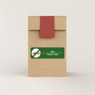 100% Pindavrije Product Etiket Sticker