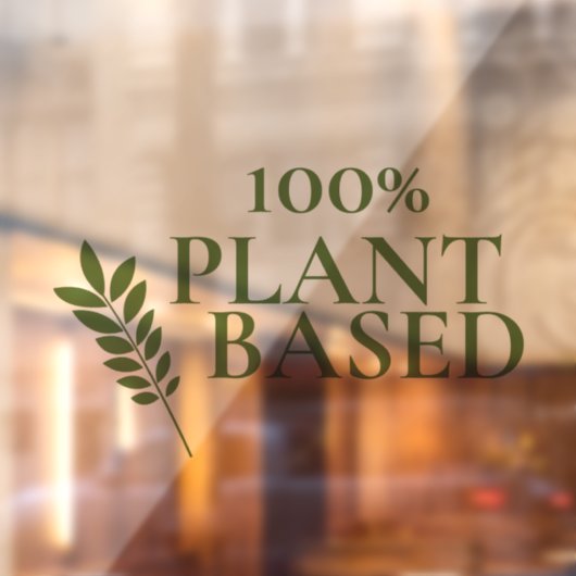 100 % Plant gebaseerd Raamsticker (Vel 2)