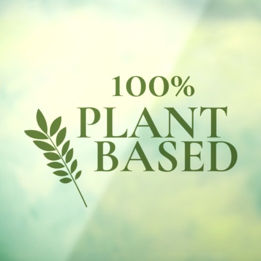 100 % Plant gebaseerd Raamsticker (Vel 3)