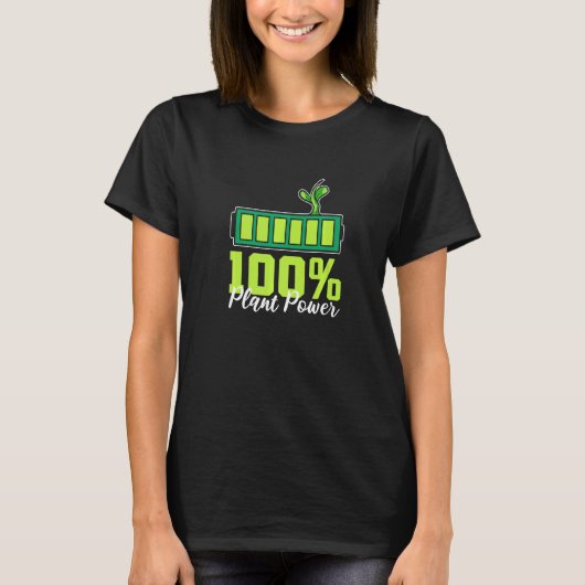 100 Plant Power Environmental Vegans T-shirt (Voorkant)