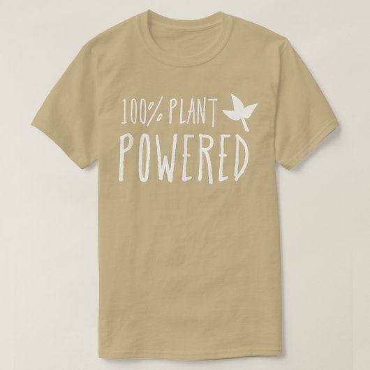 100% plantaardig , leuk veganistisch vegetarisch T T-shirt (Design voorkant)