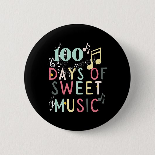 100 Poppin dagen op school Ronde Button 5,7 Cm (Voorkant)