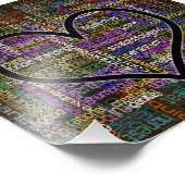 100 positieve woorden foto afdruk (Hoek)