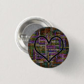 100 positieve woorden ronde button 3,2 cm (Voorkant /achterkant)