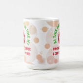 100% Powered by Coffee & Christmas Movies – Funny  Koffiemok (Center)