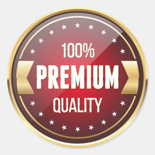 100% Premium Kwaliteit Ronde Sticker (Voorkant)