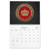 [100] Prince-Princess King-Queen Crown [Gold] Kalender (Feb 2027)