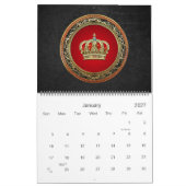 [100] Prince-Princess King-Queen Crown [Gold] Kalender (Jan 2027)