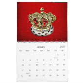 [100] Princess King-Queen Royal Crown Kalender (Jan 2027)