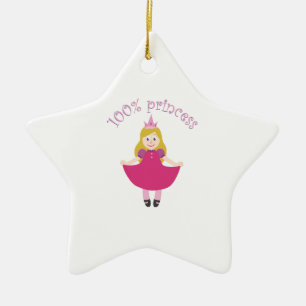 100% prinses keramisch ornament