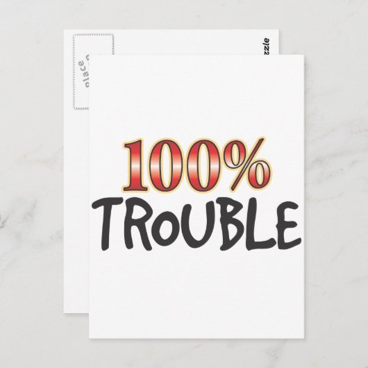 100% probleemoplossing briefkaart (Voorkant / Achterkant)