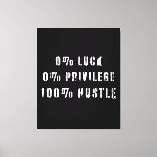 100 procent aanpak canvas afdruk (Voorkant)