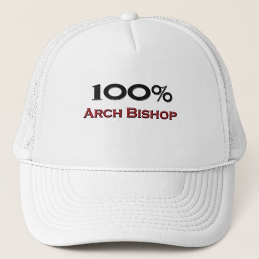 100 procent aartsbisschop trucker pet (Voorkant)