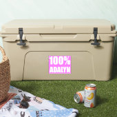 100 procent Adalyn naam Sticker (Koeler)