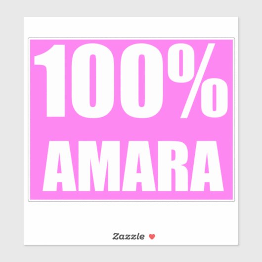 100 procent Amara naam Sticker (Vel)