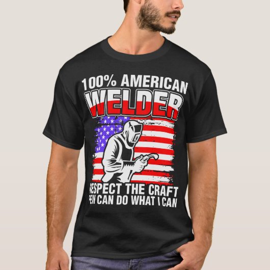 100 procent Amerikaanse Welder T-shirt (Voorkant)