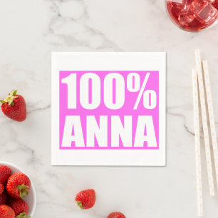 100 procent Anna naam Servet