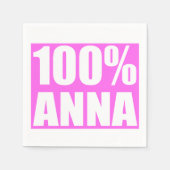 100 procent Anna naam Servet (Voorkant)