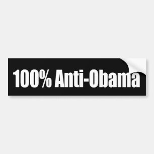100 procent anti-Obama-blogger Bumpersticker
