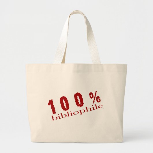 100 procent Bibliophile Book Canvas tas (Voorkant)