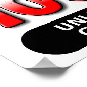 100 Procent Bloed Grappige Poster (Hoek)
