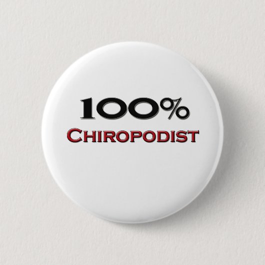 100 procent Chiropodist Ronde Button 5,7 Cm (Voorkant)