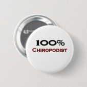 100 procent Chiropodist Ronde Button 5,7 Cm (Voorkant /achterkant)