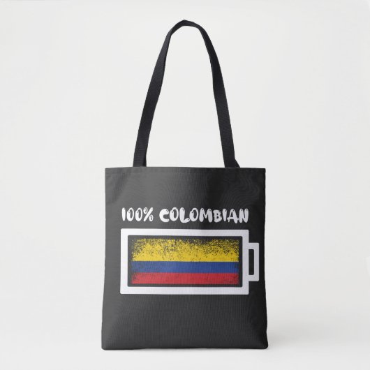 100 procent Colombiaanse vlag Tote Bag (Voorkant)