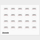 100 procent cosmetoloog ronde sticker (Vel)