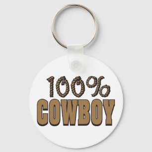 100 procent cowboy sleutelhanger