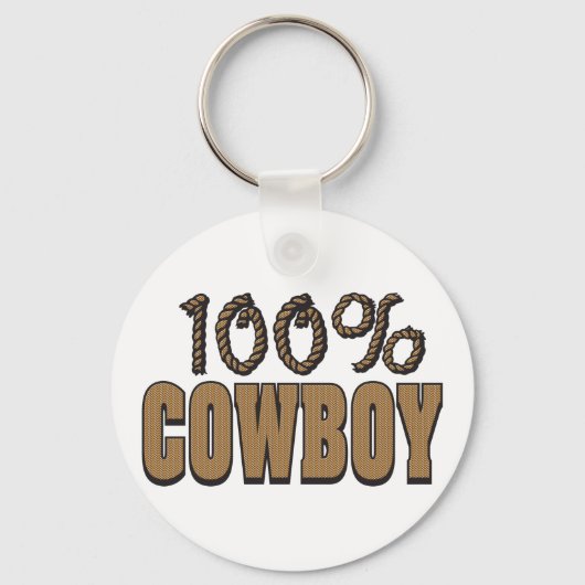 100 procent cowboy sleutelhanger (Voorkant)