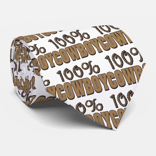 100 procent cowboy stropdas (Opgerold)