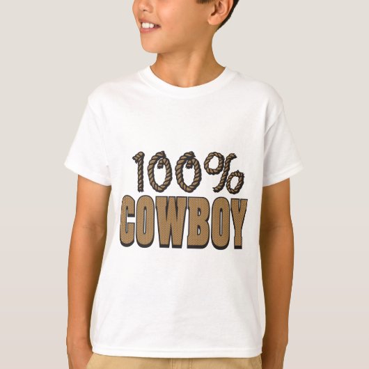 100 procent cowboy t-shirt (Voorkant)