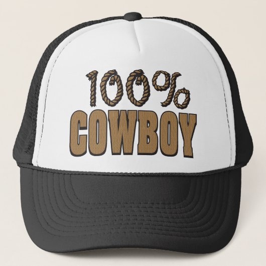 100 procent cowboy trucker pet (Voorkant)