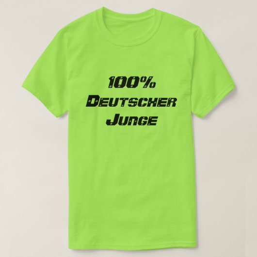 100 procent Deutscher Junge 100percen Duitse jonge T-shirt (Design voorkant)