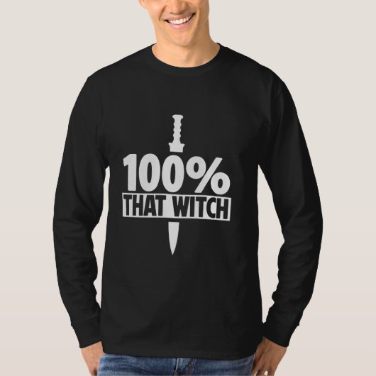 100 procent die heks Ren Faire T-shirt (Voorkant)