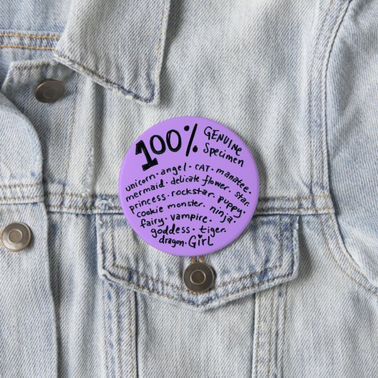 100 procent echte specimen-Button Ronde Button 7,6 Cm (In situ)