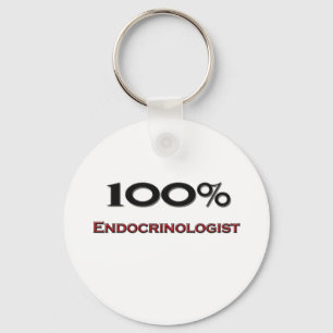 100 procent endocrinoloog sleutelhanger