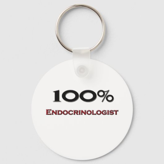 100 procent endocrinoloog sleutelhanger (Voorkant)