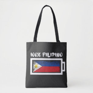 100 procent Filippijnse vlag Tote Bag