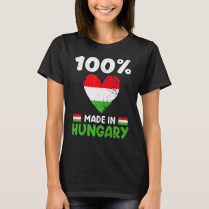 100 procent gemaakt in Hongarije Hongaarse jongens T-shirt