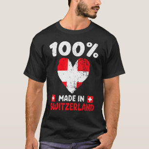 100 procent gemaakt in Zwitserland Zwitserse jonge T-shirt