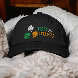 100 procent Ierse Shamrocks Geborduurde Pet