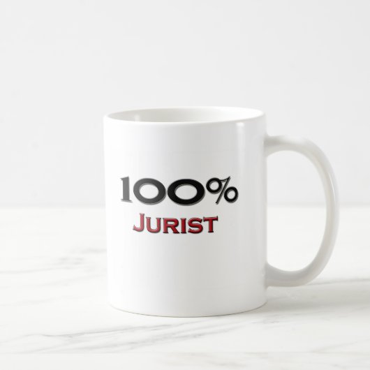 100 procent jurist koffiemok (Rechts)